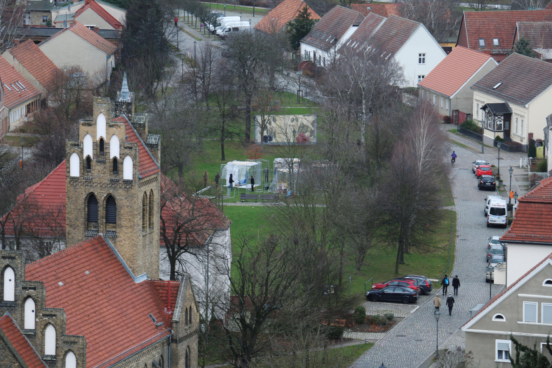 Set-Aufbau in Alt-Marzahn